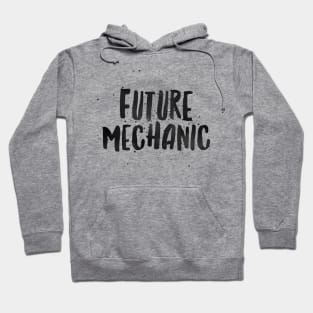 Future Mechanic Black Text Hoodie